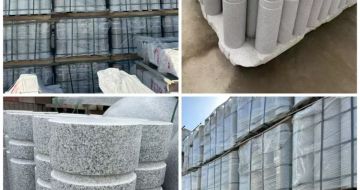 商丘 芝麻白花岗岩挡车柱、隔离柱多少钱