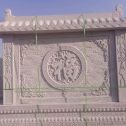商丘 芝麻白花岗岩屏风，照壁，影壁