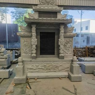 商丘 芝麻灰高档墓碑、土墓，一套也支持定做