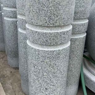 商丘 芝麻白花岗岩挡车柱、隔离柱多少钱