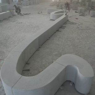 商丘 花岗岩整石坐凳拼装