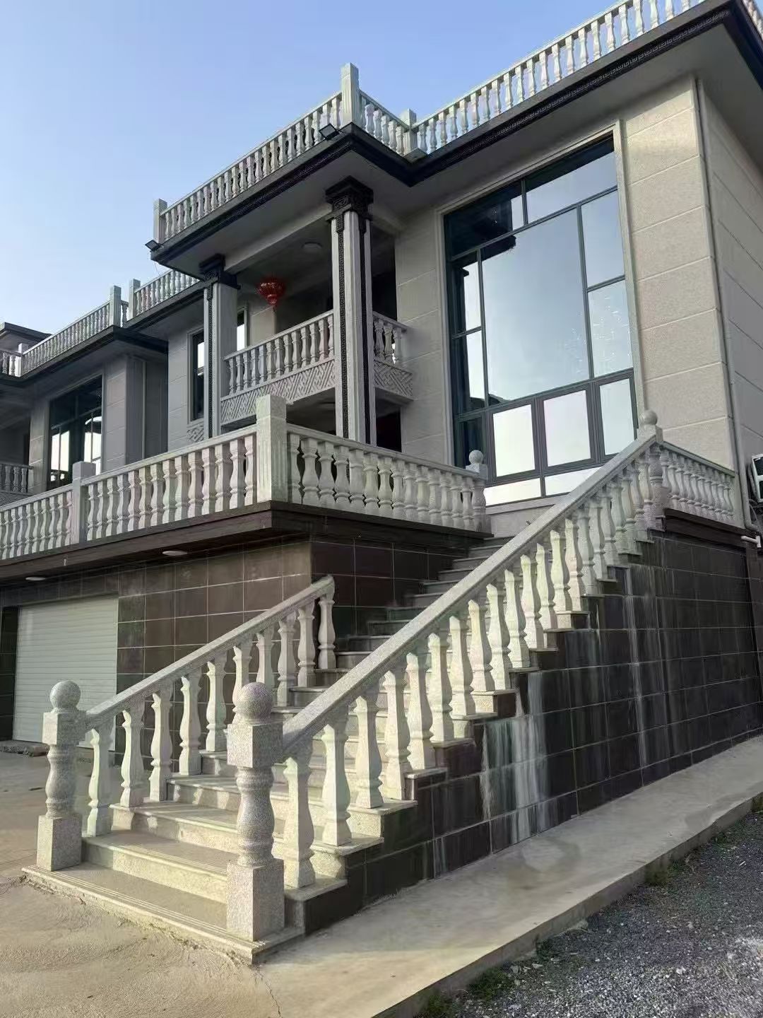 商丘 芝麻白别墅阳台栏杆，楼梯栏杆