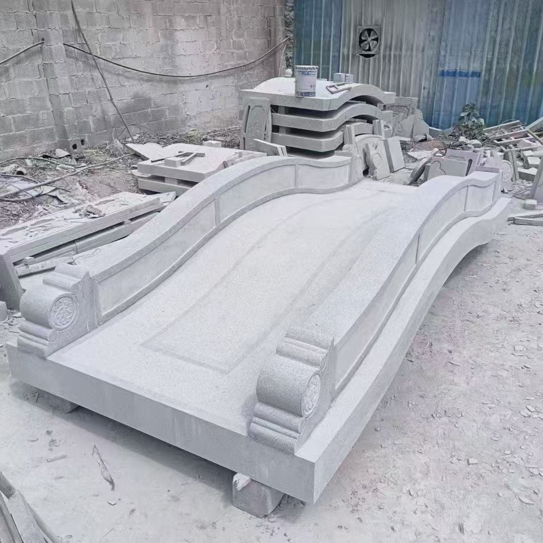 商丘 芝麻灰花岗岩园林景观 小石桥