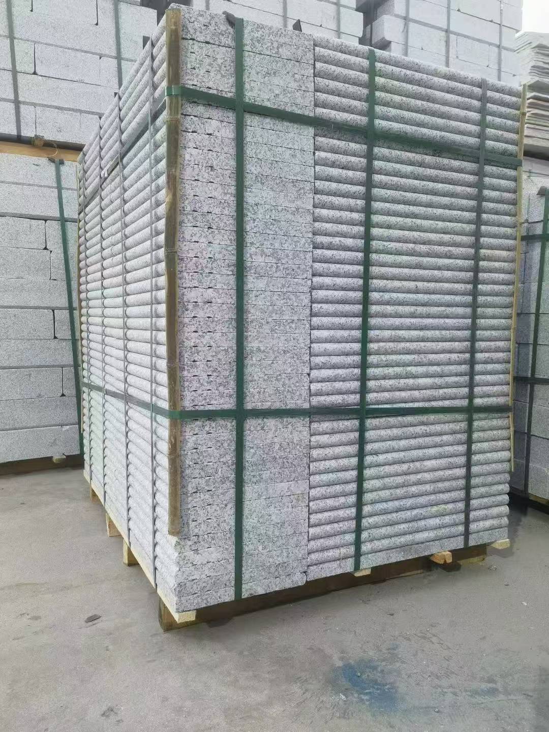 商丘 芙蓉白3公分厚磨圆边、拉槽，楼梯踏步