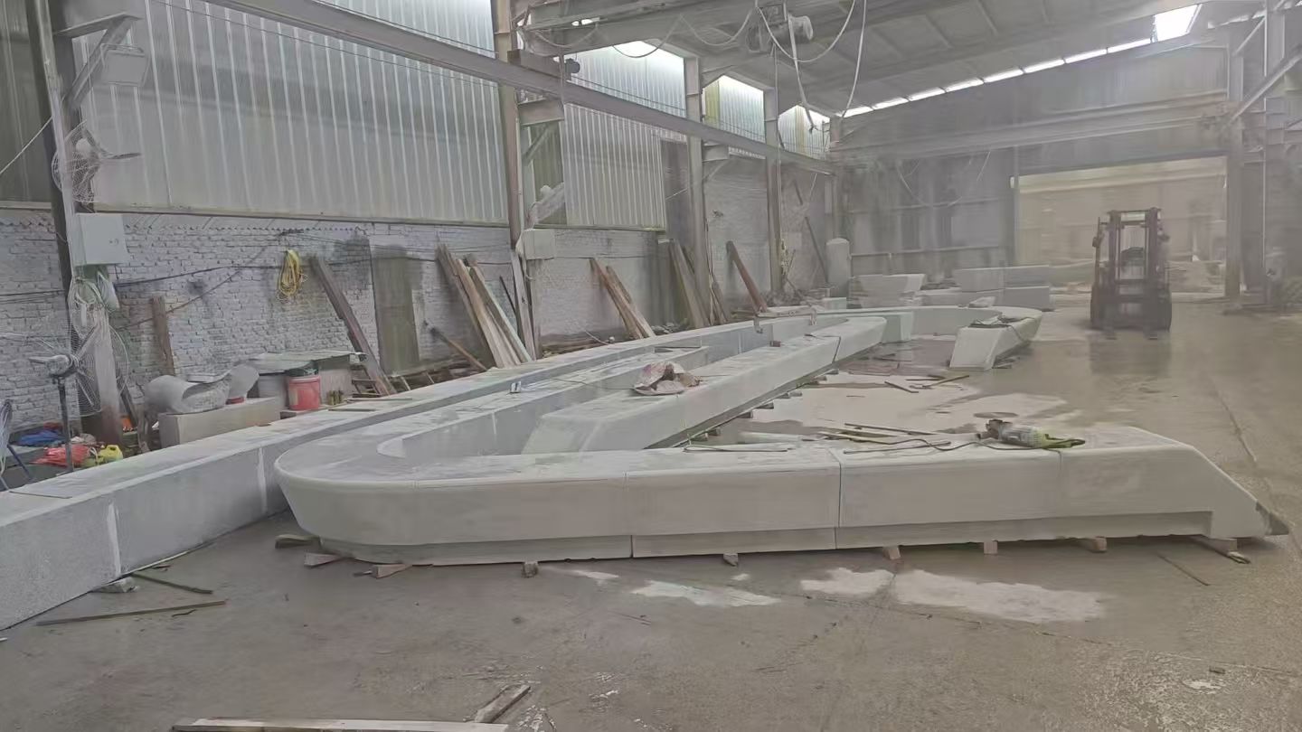 商丘 花岗岩整石坐凳拼装