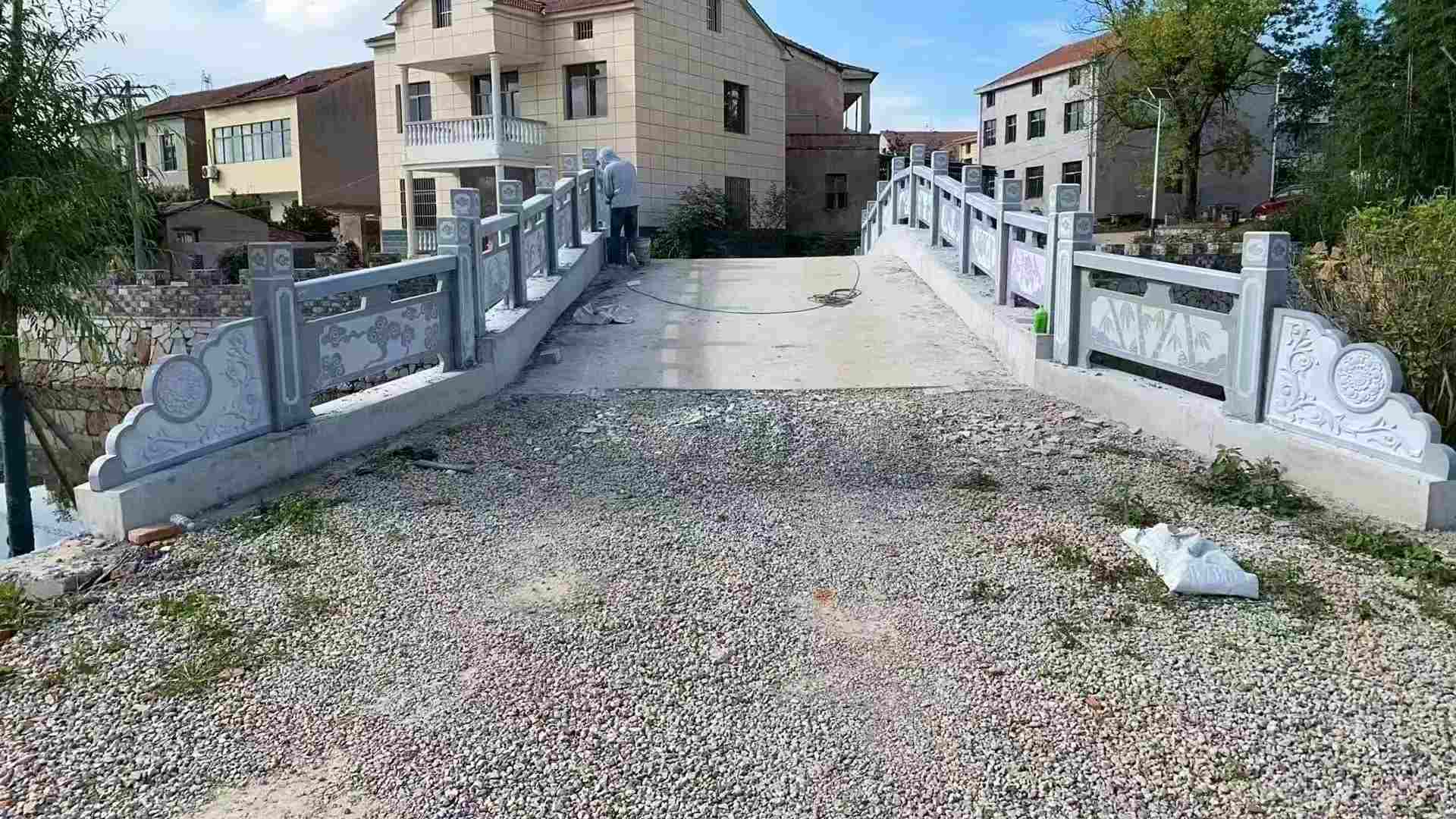 商丘 芝麻灰花岗岩桥栏杆